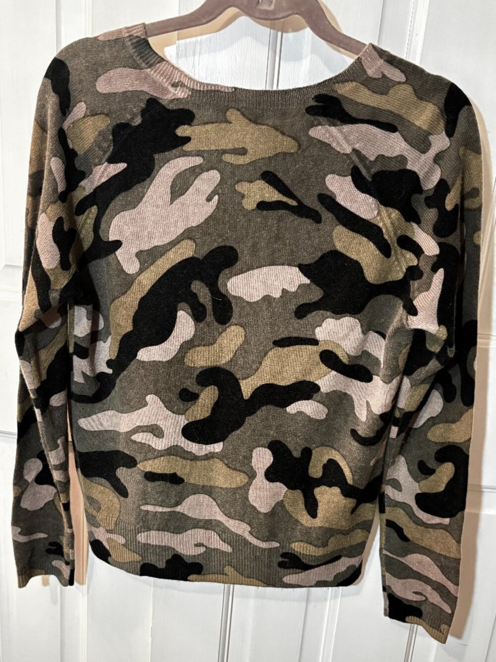 Philosophy Cashmere Green Camo Sweater